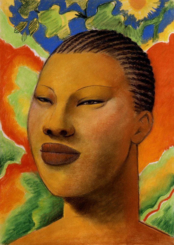 AFRICAN WOMAN by Bob Haberfield 1982