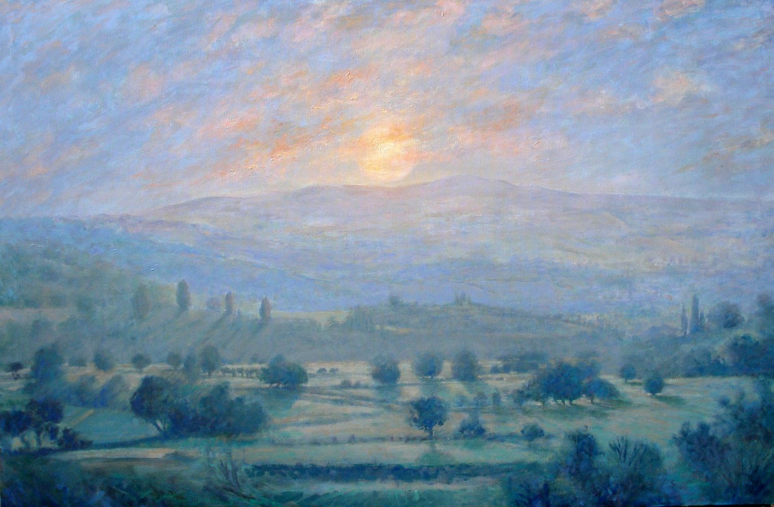SUNRISE - CONWY VALLEY by Bob Haberfield 1993