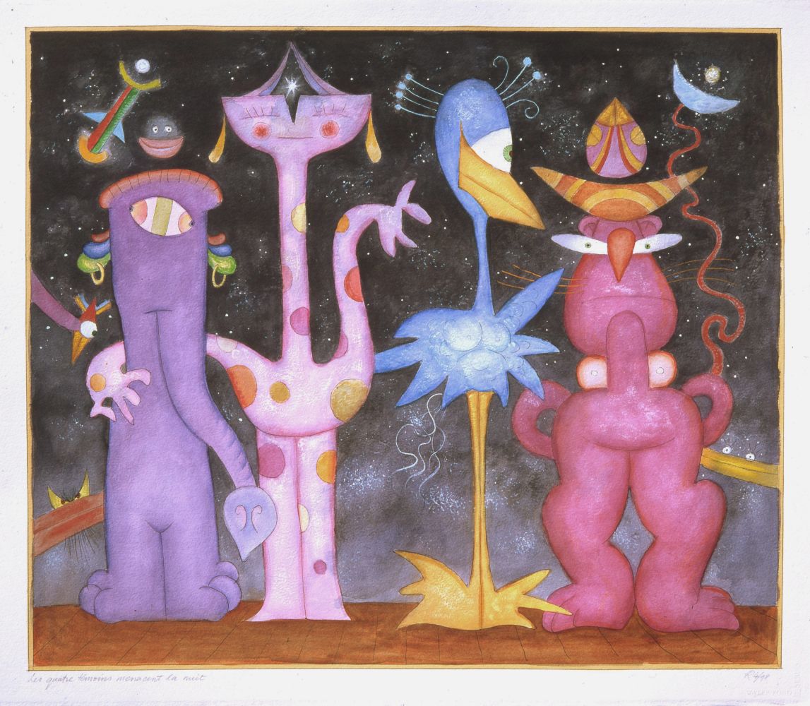 LES QUATRE TEMIONS MENACENT LA NUIT by Bob Haberfield 1998