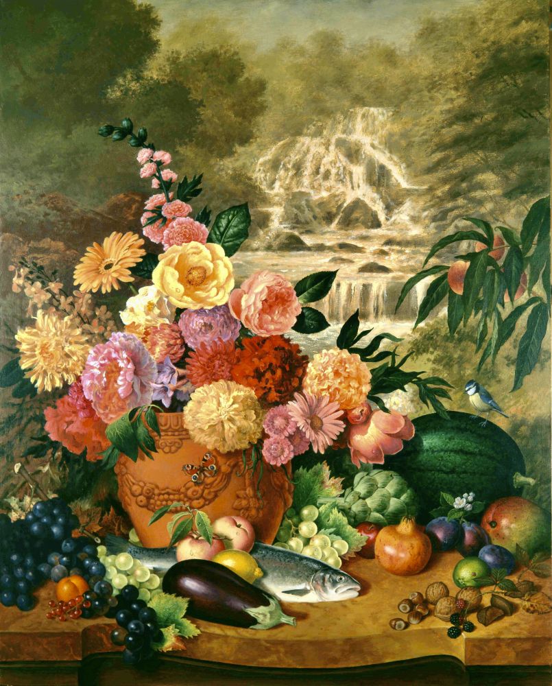 FAIRY FALLS AND STILL LIFE by Bob Haberfield 1998