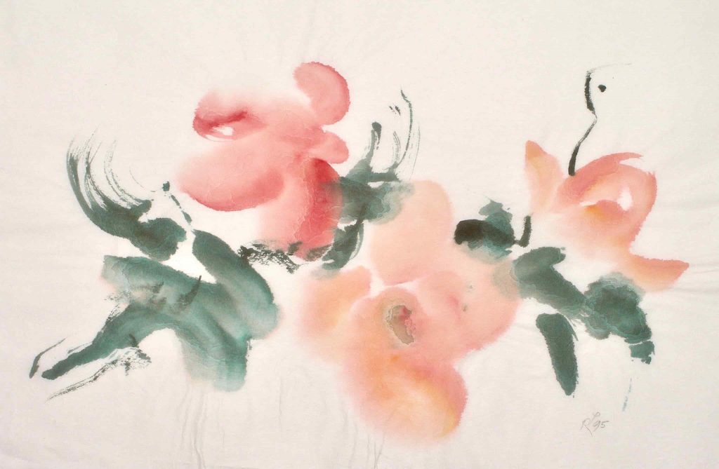 Sumi-E flowers 1