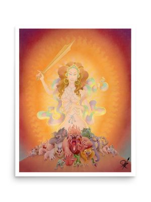 The Queen Of The Swords Giclée print The Queen Of The Swords Giclée print