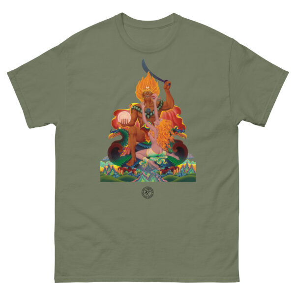 unisex-classic-tee-military-green-front-67fbb76805f2e.jpg The Eternal Champion T-shirt