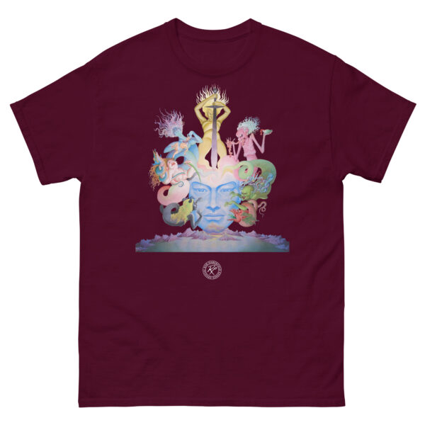 unisex-classic-tee-maroon-front-68178f3773a3a.jpg Phoenix in Obsidian T-shirt