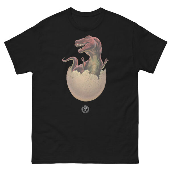 unisex-classic-tee-black-front-68b59b5c6219b.jpg Cryptozoic Dino Egg T-shirt