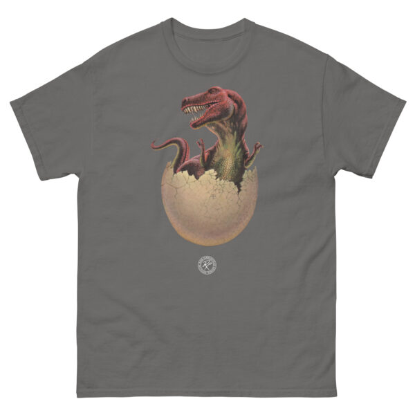 unisex-classic-tee-charcoal-front-68b59b5c745bf.jpg Cryptozoic Dino Egg T-shirt