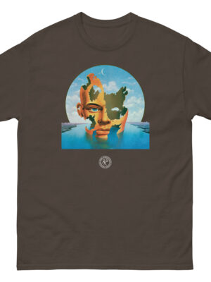 unisex-classic-tee-dark-chocolate-front-68d15eb95c596.jpg The Mind Parasites 3 retro T-shirt by Bob Haberfield