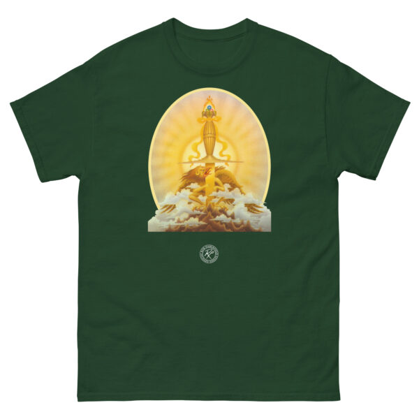 unisex-classic-tee-forest-green-front-68cd05403d1b4.jpg The Sword Of The Dawn 2 T-shirt