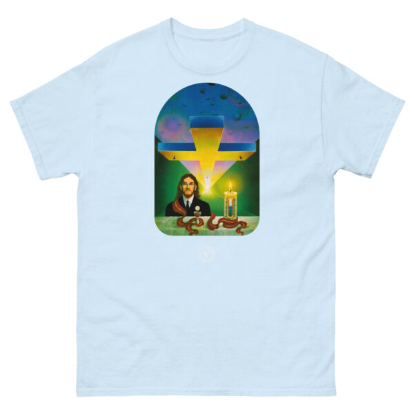 unisex-classic-tee-light-blue-front-68cc530e82f27.jpg Behold The Man T-shirt