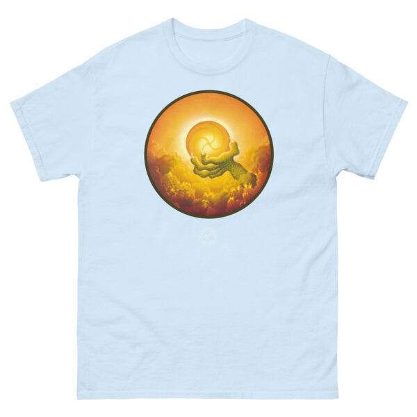 unisex-classic-tee-light-blue-front-68d03f49230b6.jpg The Dragon Masters T-shirt