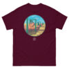 unisex-classic-tee-maroon-front-68d0fd09cdf0d.jpg The Man In The Maze T-shirt