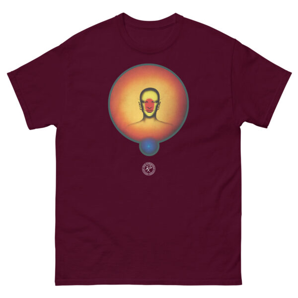 unisex-classic-tee-maroon-front-68d0fe17c367c.jpg Star King T-shirt