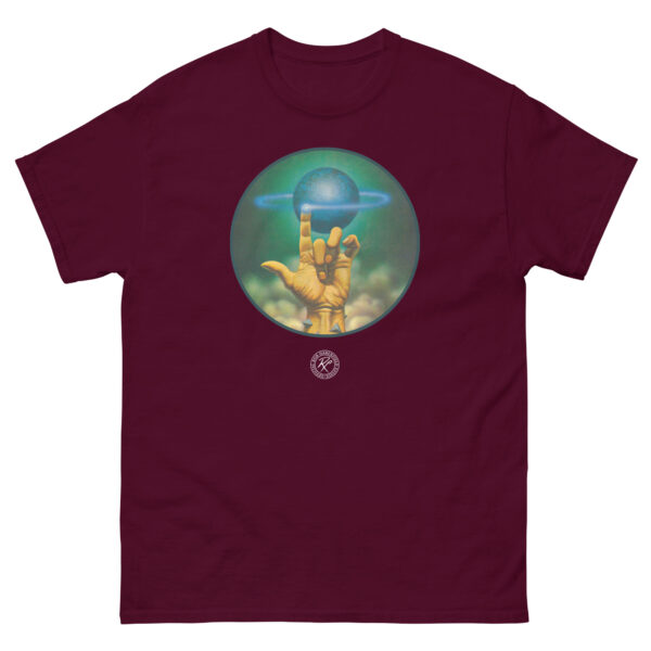 unisex-classic-tee-maroon-front-68d158ec41bb6.jpg The Languages of Pao T-shirt