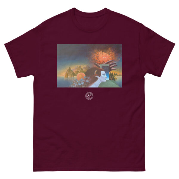 unisex-classic-tee-maroon-front-68d17132bdebd.jpg Star Gate T-shirt