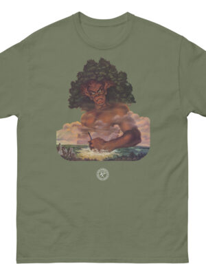 unisex-classic-tee-military-green-front-68b5a68100409.jpg Son of the Tree T-shirt retro sci-fi t-shirt by Bob haberfield