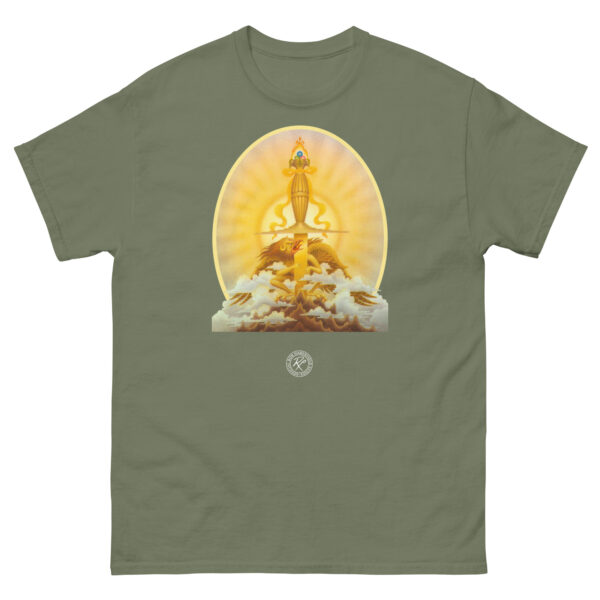 unisex-classic-tee-military-green-front-68cd05404c7f7.jpg The Sword Of The Dawn 2 T-shirt