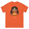 unisex-classic-tee-orange-front-68cb019153d17.jpg Count Brass T-shirt a Moorcock cover T-shirt by Bob haberfield