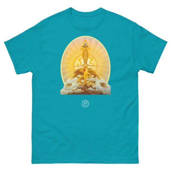 unisex-classic-tee-tropical-blue-front-68cd05405623c.jpg The Sword Of The Dawn 2 T-shirt