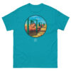 unisex-classic-tee-tropical-blue-front-68d0fd09e8ec7.jpg The Man In The Maze T-shirt
