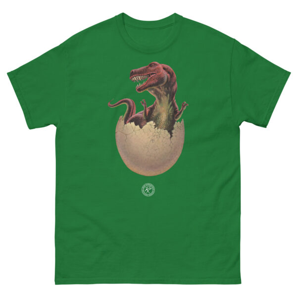 unisex-classic-tee-turf-green-front-68b59b5c69880.jpg Cryptozoic Dino Egg T-shirt