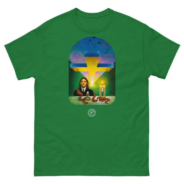 unisex-classic-tee-turf-green-front-68cc530e505e3.jpg Behold The Man T-shirt