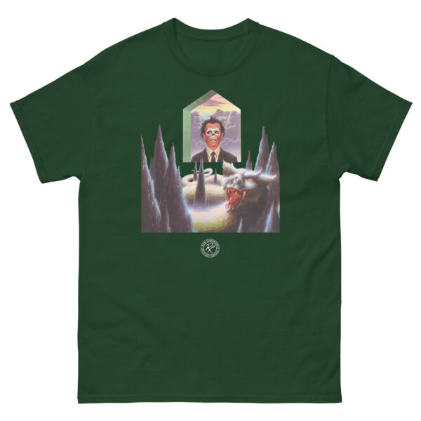 unisex-classic-tee-forest-green-front-68fd1ec0692e3.jpg The Lurking Fear T-shirt