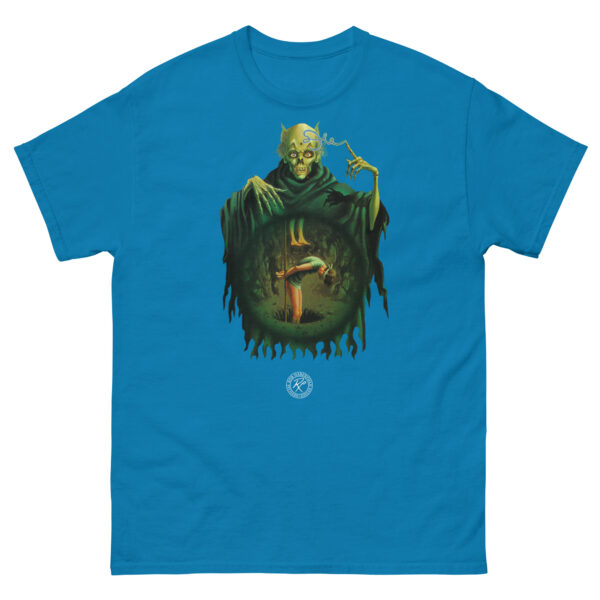 unisex-classic-tee-sapphire-front-68fd1b933cc64.jpg Out of Space and Time T-shirt