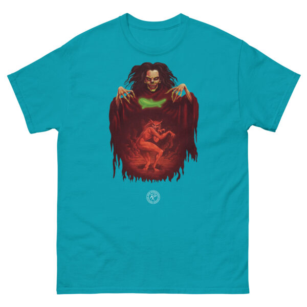 unisex-classic-tee-tropical-blue-front-68fd1d16637a3.jpg Out of Space and Time 2 T-shirt
