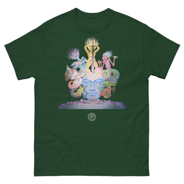 unisex-classic-tee-forest-green-front-6909b0ff0b1f4.jpg Phoenix in Obsidian T-shirt