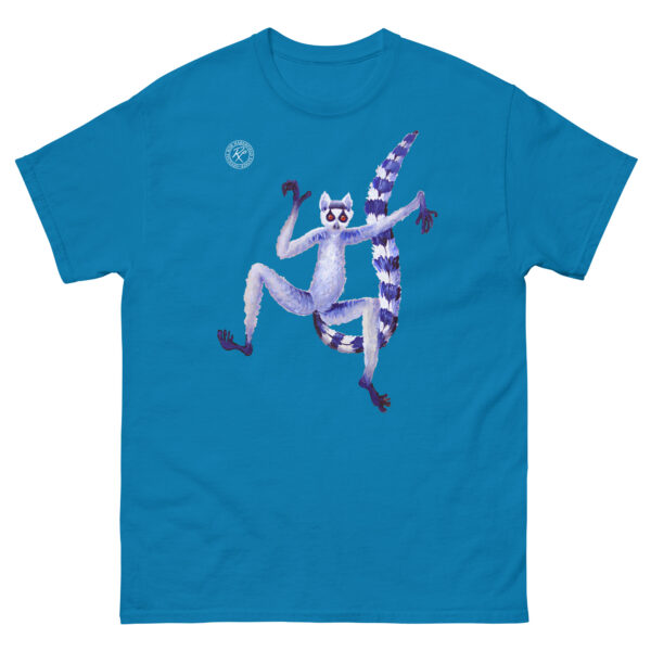 unisex-classic-tee-sapphire-front-6914eb4146147.jpg Dancing Lemur T-shirt