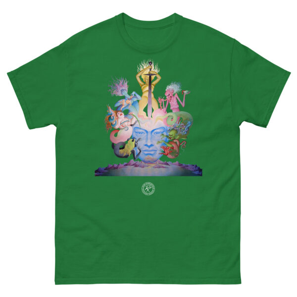 unisex-classic-tee-turf-green-front-6909b0ff0dfce.jpg Phoenix in Obsidian T-shirt